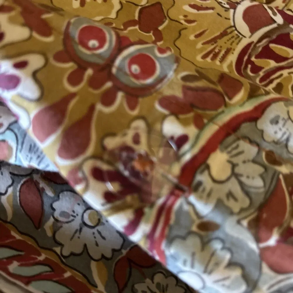 EUC Pottery Barn Bella Paisley Cotton Full Queen Cotton Duvet Cover F/Q